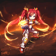 Build Burning Gundam MS girl by langbazi.