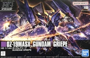 HGAC 1/144 OZ-19MASX Gundam Griepe (P-Bandai Exclusive; 2025) Box Art