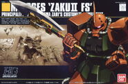 1/144 HGUC MS-06FS Zaku II (Garma Zabi Custom): Box art