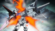 Aegis Gundam Self-Destruct on Strike Gundam 01 (Seed HD Ep30)