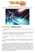 Mobile Suit Gundam 00V: Battlefield Record MISSION.002 - Meteor Nacht (Fan translation Page 1, may have errors)