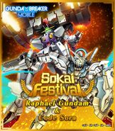 Code Sora and Raphael Gundam (Gundam Breaker Mobile)