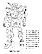 Front, with mobile suit profile