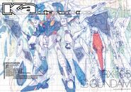 Ξ Gundam (Ver. Ka Signature): specification and body part illustrations