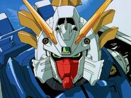 Super Mode face close-up, as seen in the series' first opening theme.