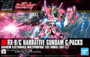 HGUC 1/144 RX-9/C Narrative Gundam C-Packs (2019): box art