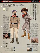 Kojima and Jidan Nickard: character information from Gundam Perfect File