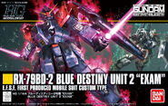 1/144 HGUC RX-79BD-2 Blue Destiny Unit 2 "EXAM" (2017): box art