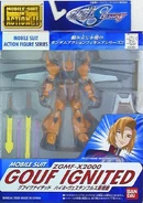 MSiA / MIA "ZGMF-X2000 GOUF Ignited (Heine Westenfluss Custom)" (2006): package front view.