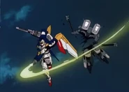 Slicing a OZ-07AMS Aries with Beam Saber