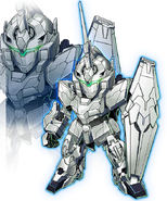 SD Unicorn Gundam as appear in Lost Heroes 2