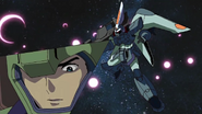 A ZAFT pilot with his GINN during the Battle of Boaz