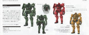 Char's Zaku profile and lineart (Mobile Suit Gundam G QuuuuuuX - Beginning - Pamflet)