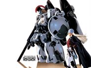 Tallgeese and Zech in a picture for Gundam Wing, issued in Cartoon Network promotion