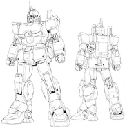 Lineart for 1/100 MG RX-79[G]Ez-8 Gundam Ez8