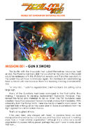 Fan translation of Mobile Suit Gundam 00V: Battlefield Record Mission 001: Gun X Sword pg.1 (May contain some errors)