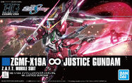 HGCE 1/144 ZGMF-X19A ∞ Justice Gundam (2020): box art