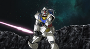 0 Gundam (Type A.C.D) using Beam Saber (Rebirth)