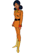 Wearing Zeon uniform