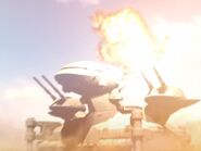 Dobday-class providing cover fire