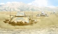 Big Tray-class supports two Heavy Fork-class land battleships