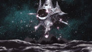 The fighting came to an end when Messiah crashed into the Moon's surface