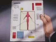 Wong Yunfat's research detailing that a woman is needed to fully operate the Devil Gundam