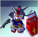 Rx 78-2 Gundam as it appears in SD Gundam G Generation Wars.