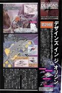 Core Fighter and Core Booster for Gundam The Origin manga: information as seen on Gundam Ace magazine