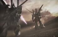 With Gaz-L (right) in Gihren's Greed: Menace of Axis V