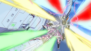 Freedom Gundam and Justice Gundam Weapons Firing 01 (SEED HD Ep40)