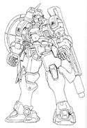 OZ-13MSX1 - Vayeate - Front View Lineart