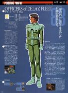 Officers of Delaz Fleet - Karius: character information (from Gundam Perfect File)