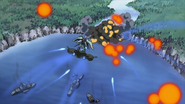 The main gate's destruction (The Descending Sword, HD Remaster)