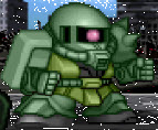 Zaku II from Super Robot Wars 64