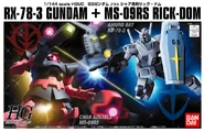HGUC 1/144 "Char's Rick Dom vs G-3 Gundam" set (2008) - Box art