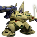 S-Rank The-O (Awakened) as it appears in SD Gundam Capsule Fighter Online