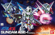 SD Gundam BB Senshi Gundam AGE-1 Normal, Titus, Spallow (2012): box art