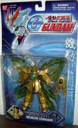 MSiA / MIA "Dragon Gundam (Hyper Mode)" (North American release; 2002): package front view.