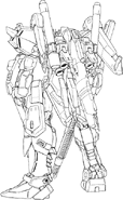 Line art with Beam Smart Gun - rear view