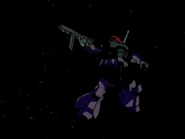 Delaz Fleet's Rick Dom II aiming MMP-80 90mm Machine Gun (from Gundam 0083 OVA)