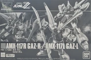 1/144 HGUC AMX-117R Gaz-R / AMX-117L Gaz-L (P-Bandai exclusive; 2019): box art