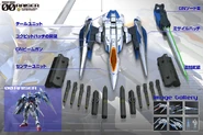 Various weaopons of 0 Raiser from PG 1/60 00 Raiser