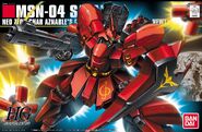 1/144 HGUC MSN-04 Sazabi (2008): box art