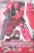 1/100 "ZGMF-1000/A1 Gunner ZAKU Warrior Lunamaria colors" (2005): box art