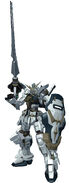 Armed with beam lance and shield