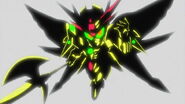 An Impact Frame replacing Zero Gundam with Holy Dragon Machine Mars Dragoon