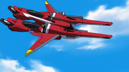 Saviour Gundam MA-Mode Side View 01 (SEED Destiny HD Ep15)
