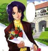 Athrun visiting Lacus as seen on Mobile Suit Gundam SEED featuring SUIT CD manga