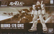 1/144 HGUC "RMS-179 GM II (Desert Color Ver.)" (P-Bandai exclusive; 2012): box art